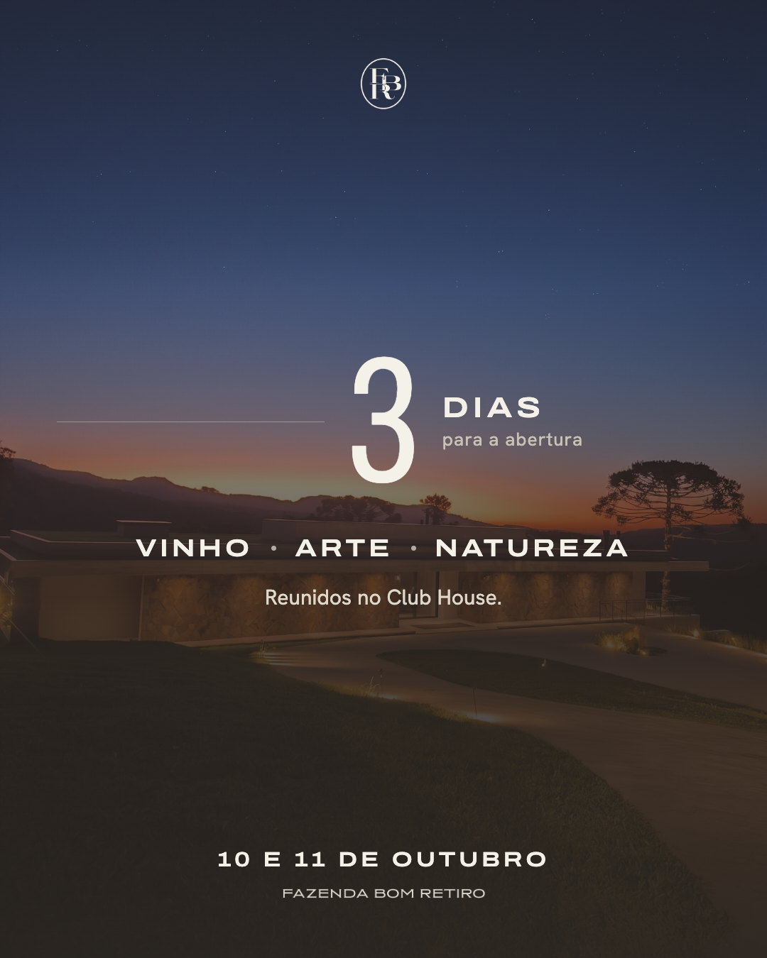 Contagem — faltam 3 dias